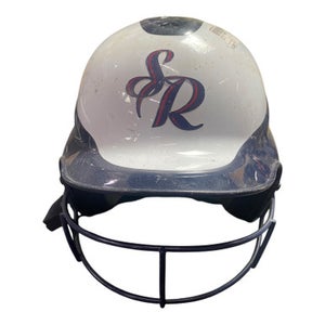 Used Rip-it Helmet Batting Helmet W Mask White Md 11375-s000358348