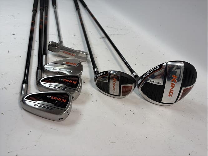 Cobra King Jr Golf Set w/ Bag, D, Hy, 7, 9, SW, Putter