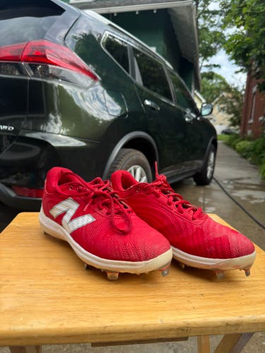 Red Women's Size M 8.0 (W 9.0) New Balance Metal (Used)
