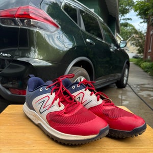 Red Unisex Size M 12.0 (W 13.0) Adult New Balance Shoes (Used)