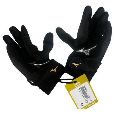 Used Mizuno Gw1 Batting Gloves - Black - Lg 11730-s000063691