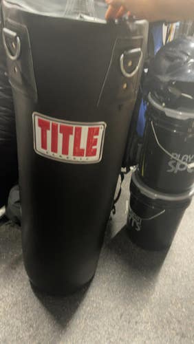 Used Title 80lb Bag Boxing Heavy Bag Black 80 Lb 11337-s000456263