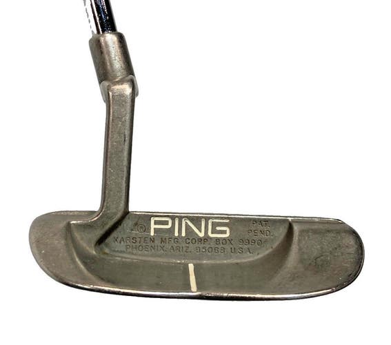 Ping Karsten B60 Stainless Putter 85068 RH Steel 34.5" Nice Golf Pride Tour Wrap