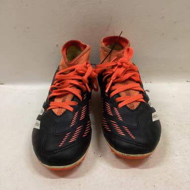Used Adidas Soccer Cleats Black And Orange Junior 02.5 11725-s000477374