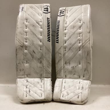 Used Warrior Ritual Rg4 30+1 Goalie Leg Pads Inter White And Black 30" 11725-s000480515