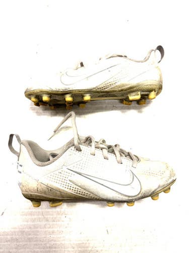 Used Nike Lax Cleats Boys White Junior 02.5 11860-s000288506