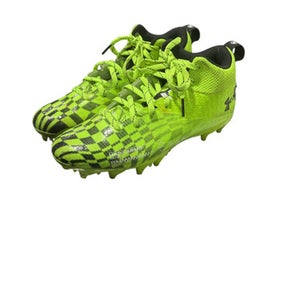 Used Under Armour Adult Fb Cleats Green Senior 4.5 11834-s000033726