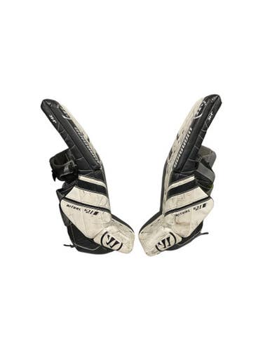 Used Warrior Ritual G3 Goalie Leg Pads Senior White 31 1 2" 11847-s000025388