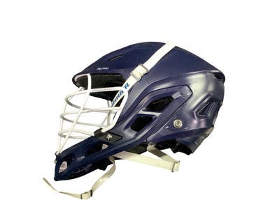 Used Warrior Burn Lacrosse Helmet Navy Blue Lg 10743-s000457627