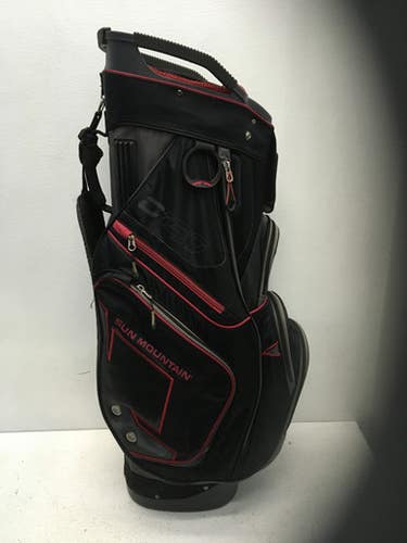 Used Sun Mtn C130 Mens Cart Bag Black 11443-s000193230