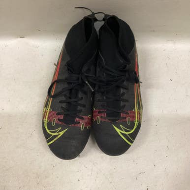Used Nike Soccer Cleats Black And Optic Yellow Senior 5.5 11725-s000484474
