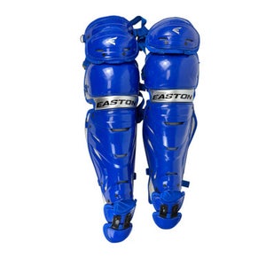 Used Easton Pro X Catchers Leg Guards Royal Blue Adult 11506-s000278935