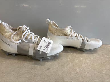 Used Under Armour Jr Fb Cleats White Junior 06 11858-s000075427