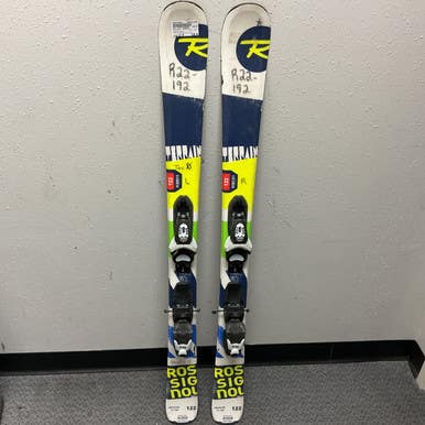 Used Rossignol Terrain Boys Dh Ski Binding White And Royal Blue 122 Cm 11855-s000184380