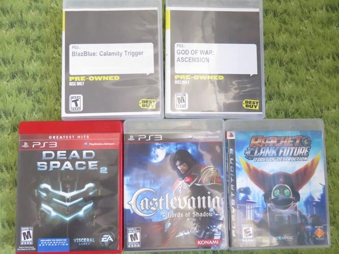 PS3 Play Station 3 Games * Choose 3/4 * Blazblue God War Ratchet Castlevania *