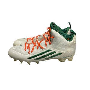 Used Adidas Adult Fb Cleats Orange And White Senior 11.5 11834-s000035593