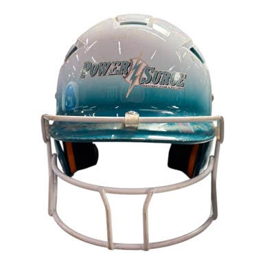 Used Schutt Ssmc Fbj Batting Helmet W Mask Royal Blue Sm 11375-s000360917