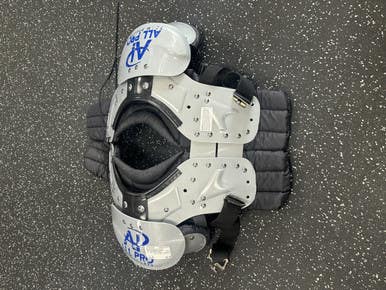 Used All Pro Team Sports Fb Shoulder Pads Grey Md 11849-s000028249