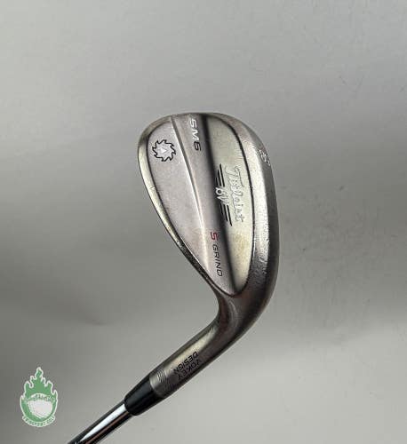 Right Handed Titleist Vokey SM6 S Grind Wedge 58*-10 Wedge Steel Golf Club