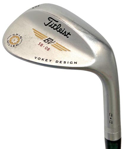Titleist Vokey Design SM Lob Wedge 58*08 RH S200 Stiff Steel 35" New Jumbo Grip