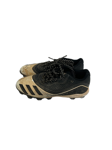 Used Adidas Icon 4 Womens 6.5 Black And White Baseball Cleats 11692-s000137259