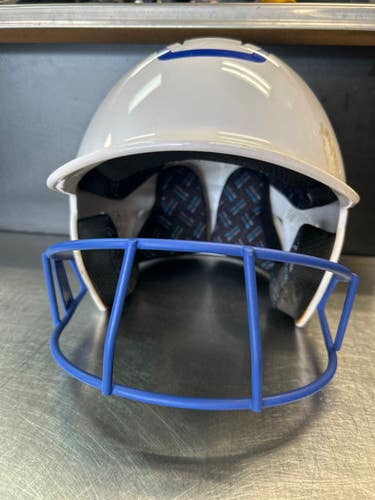 Used Champro Helmet Batting Helmet W Mask White Lg 11868-s000063180