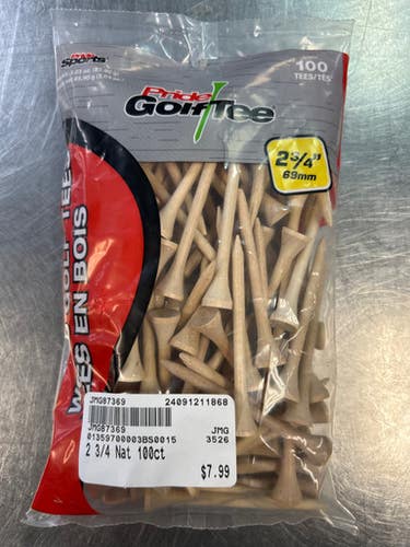 New 100 Count 2 3 4" Tees Nat 11868-jmg87369