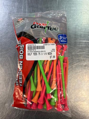 New Golf Tees 75 3 1 4 Neon 11868-jmg87814