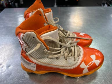 Used Under Armour Adult Fb Cleats Orange Senior 6 11868-s000059976