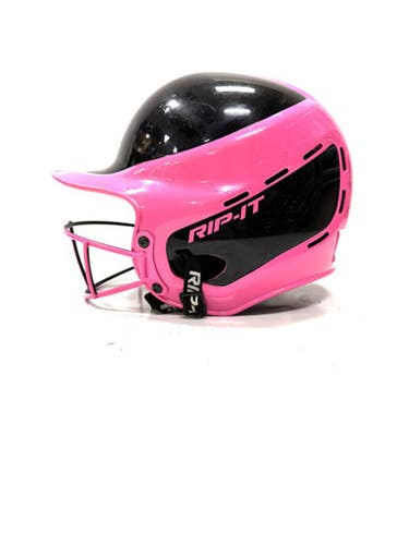 Used Rip-it 6 1 2 - 7 3 8 Batting Helmet W Mask Black And Pink One Size 11860-s000292901