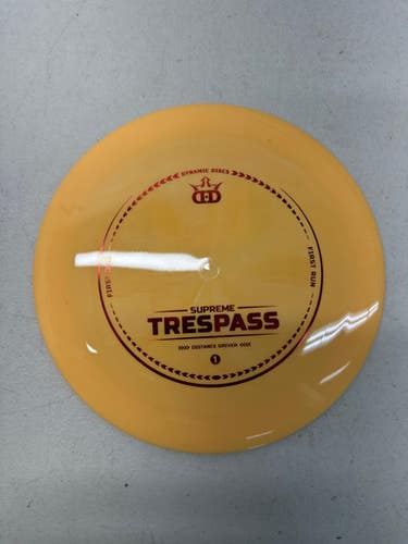 New Dynamic Discs Fr Supreme Trespass Disc Golf Driver Orange 172g 11835-s000195661