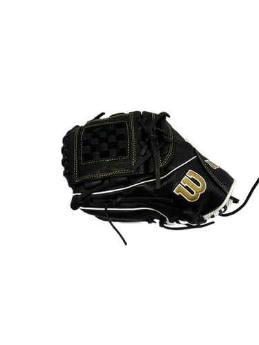 Used Wilson A1000 12" Black Lht Fastpitch Softball Glove 11692-s000138327