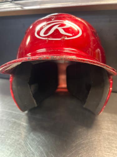 Used Rawlings Cfbh Batting Helmet No Mask Red Md 11868-s000063873
