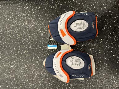 Used Brine Brine Elite Rattlers Lacrosse Arm Pads Guards Navy Blue Lg 11849-s000029658