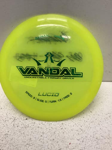 Used Dynamic Discs Vandal Disc Golf Driver Yellow 11443-s000195920