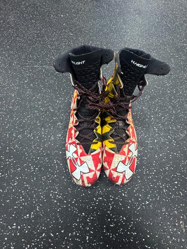 Used Under Armour Adult Fb Cleats Red Senior 13 11849-s000029827