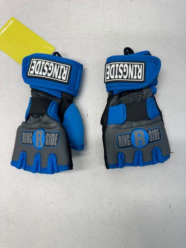 Used Ringside Martial Arts Gloves Grey And Royal Blue Sm 11835-s000196814
