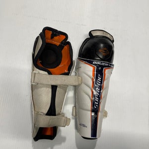 Used Bauer Supreme Youth Shin Guards White 9" 11769-s000028500
