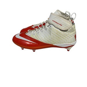 Used Nike Adult Fb Cleats Orange And White Senior 12 11847-s000027866