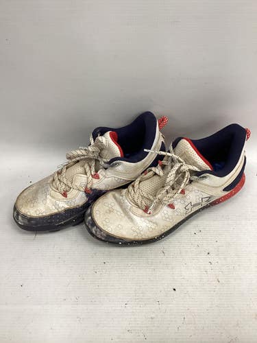 Used Under Armour Bh Cleat Bb Sb Cleats White Junior 06 11851-s000035279
