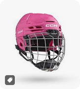 New Ccm Tacks 70 Helmet Cage Combo Pink One Size 11698-ccmht70cythpk