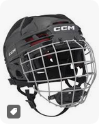 New Ccm Tacks 70 Helmet Cage Combo Black One Size 11698-ccmht70cythblk