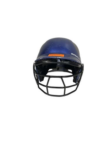 Used Rawlings Batting Helmet Batting Helmet W Mask Royal Blue Sm 11847-s000028511