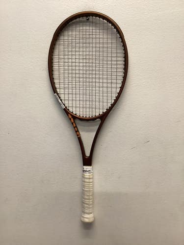 Used Wilson Pro Staff 97l Adult Tennis Racquet Brown 4 1 4" 11443-s000196856