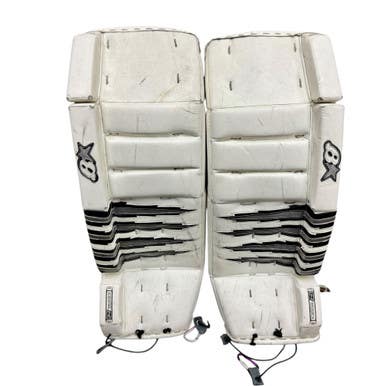 Used Brians H Series Hockey Goalie Leg Pads White 31" +1 11506-s000287410