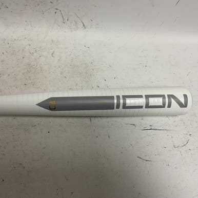 Used Rawlings Icon Bb Sb Wffle Ball Bat White And Grey 11855-s000189459