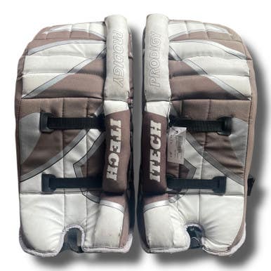 Used Itech Prodigy Goalie Leg Pads Youth Brown 25" 11375-s000364809