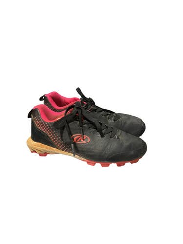 Used Rawlings Sb Cleat Bb Sb Cleats Black Junior 03 11834-s000039110