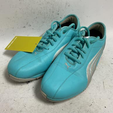 Used Puma Pg Royaltee 186158-03 Women's Golf Shoes Carolina Blue Senior 8 11855-s000189817