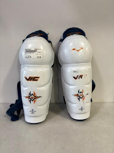 Used Vic Fury Youth Shin Guards White 10" 11727-s000195640